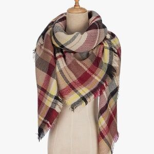 Plaid Multicolor Scarf